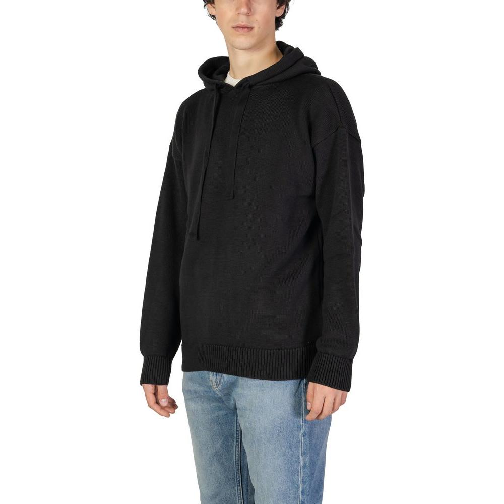 Underclub Black Cotton Sweater Underclub Black