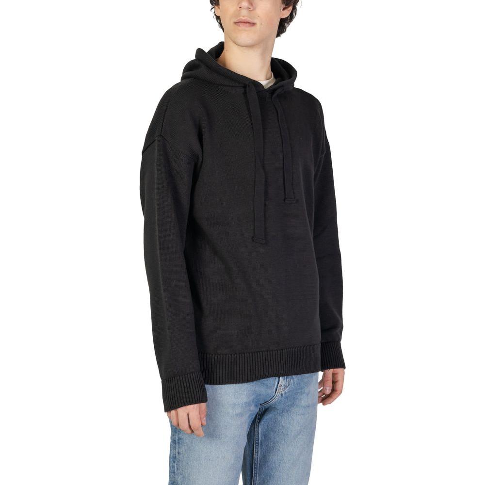 Underclub Black Cotton Sweater Underclub Dark Slate Gray