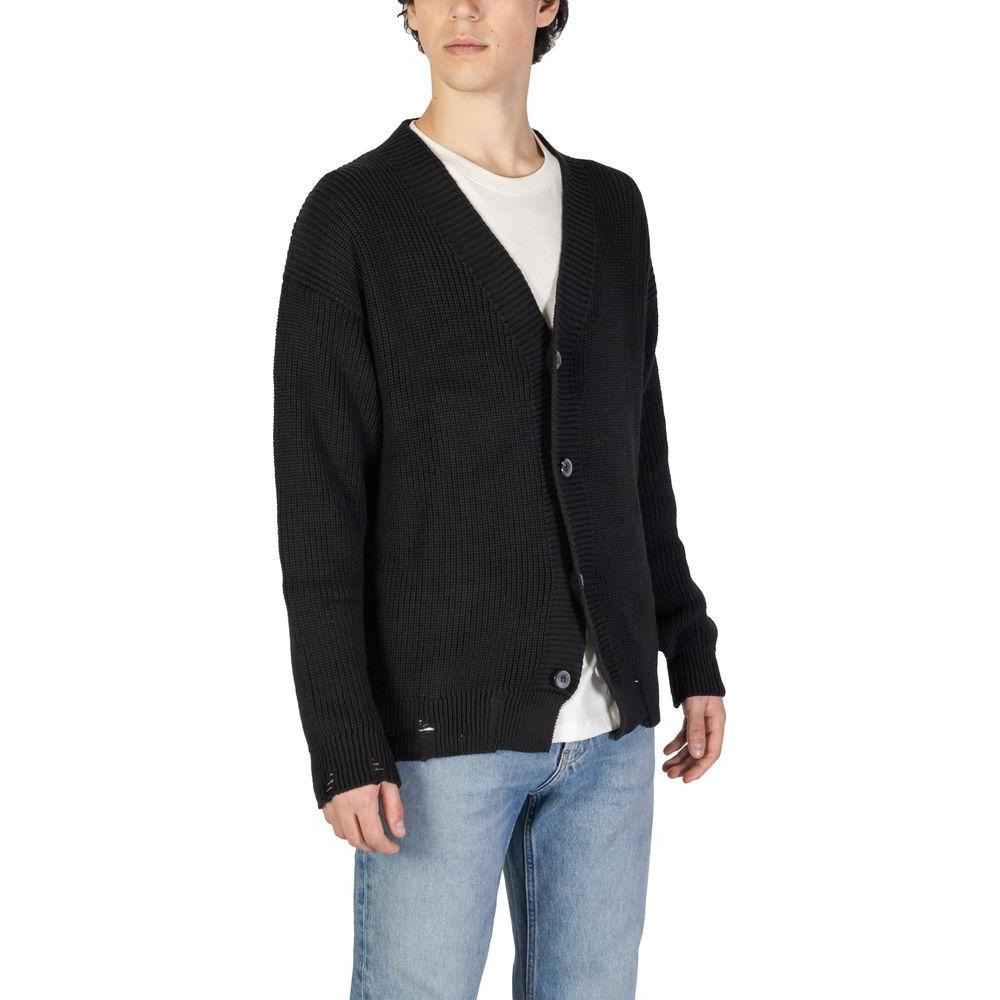 Underclub Black Cotton Cardigan Underclub Gray