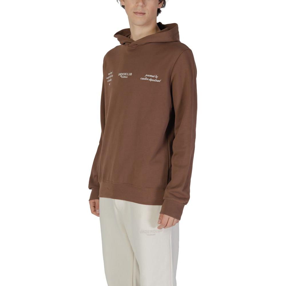 Underclub Brown Cotton Sweater Underclub Dark Olive Green
