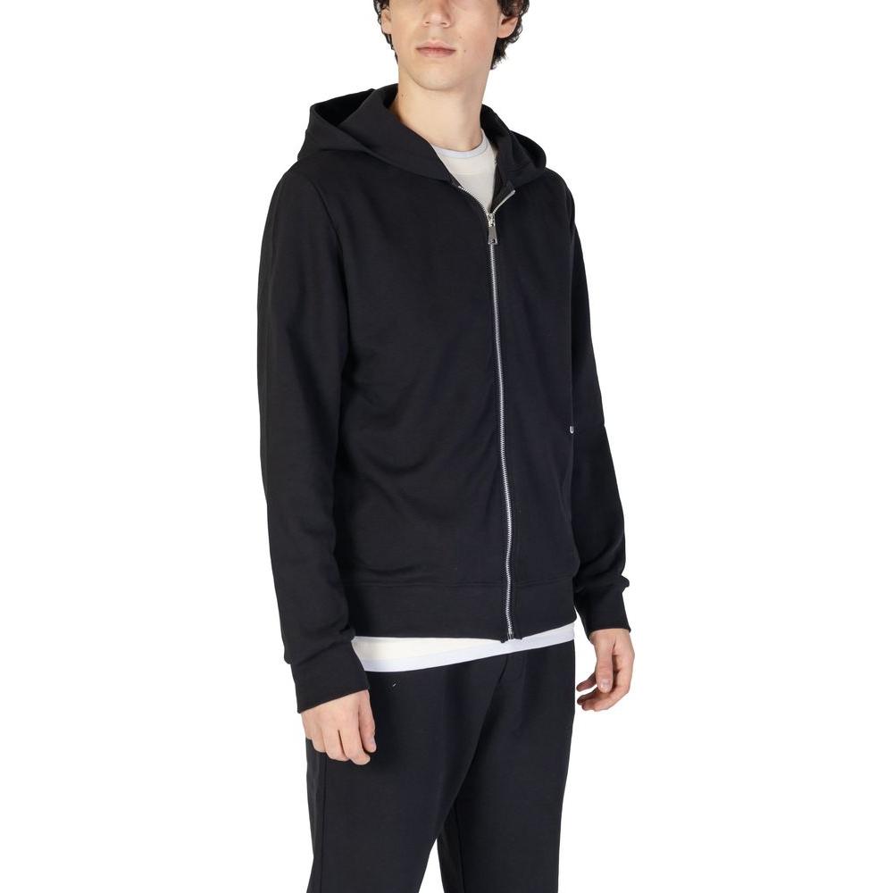Underclub Black Cotton Sweater Underclub Black