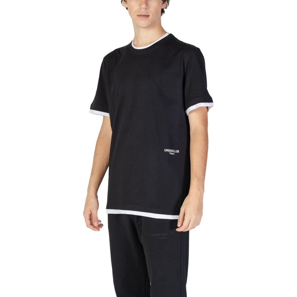 Underclub Black Cotton T-Shirt Underclub Dark Slate Gray