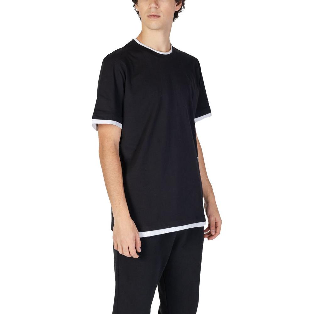 Underclub Black Cotton T-Shirt Underclub Tan