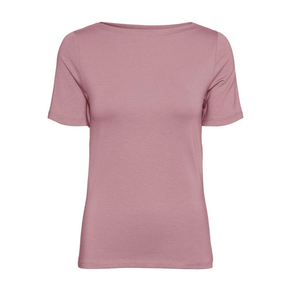 Vero Moda Pink Viscose Tops & T-Shirt Vero Moda Rosy Brown