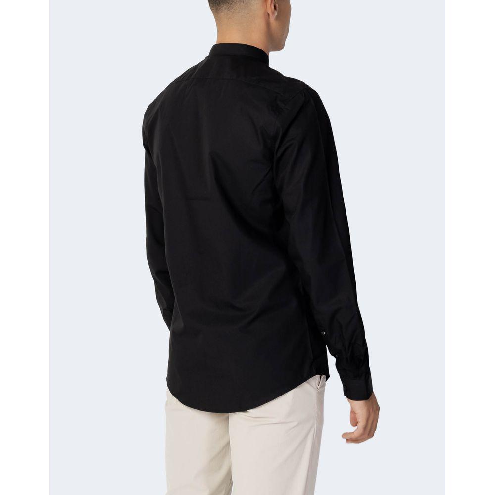 Antony Morato Black Cotton Shirt Antony Morato Lavender