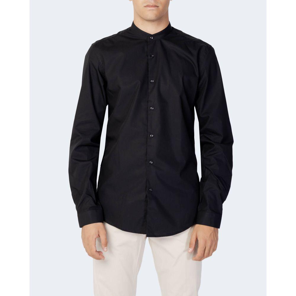 Antony Morato Black Cotton Shirt Antony Morato Lavender