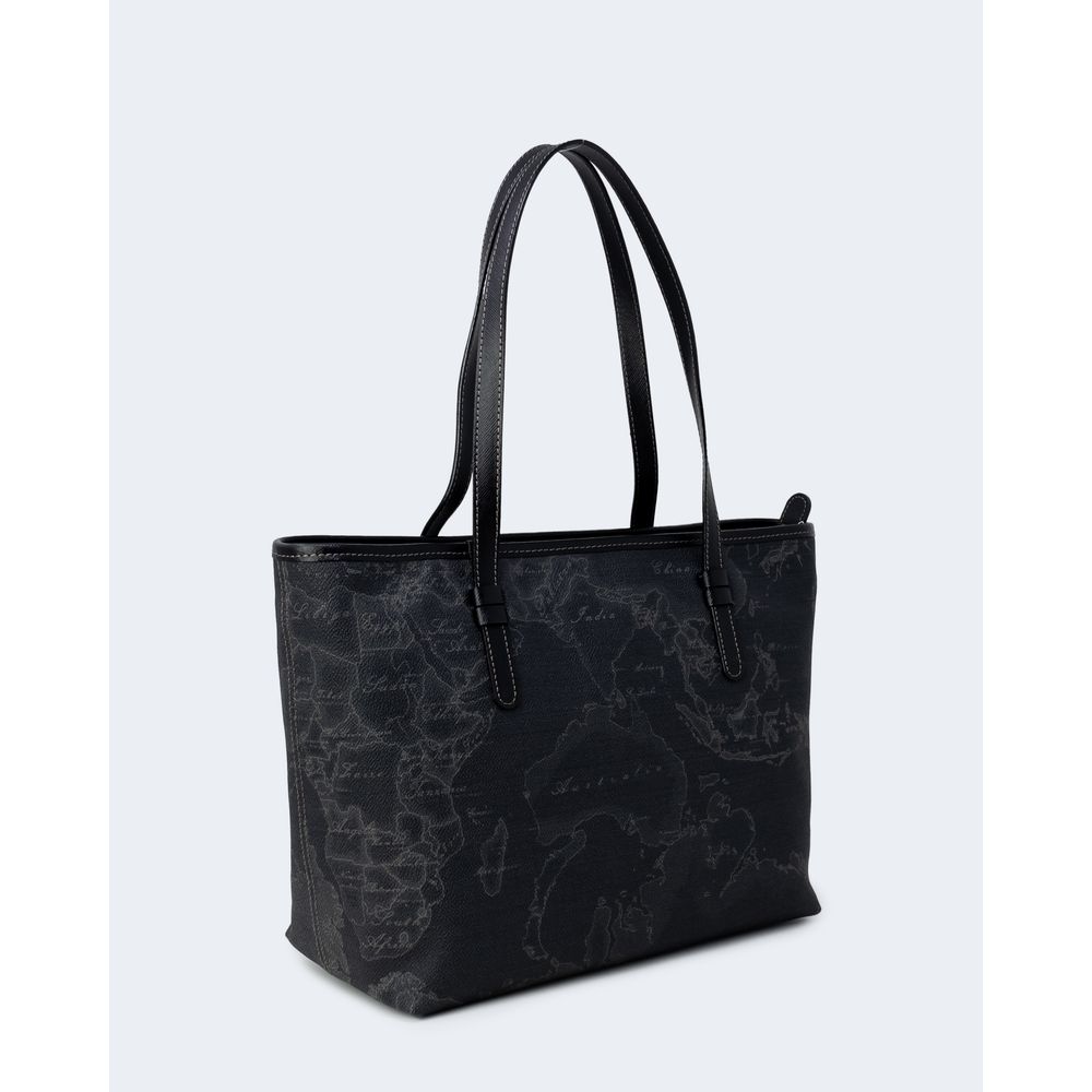 Alviero Martini Prima Classe Black Leather Handbag Alviero Martini Prima Classe Lavender