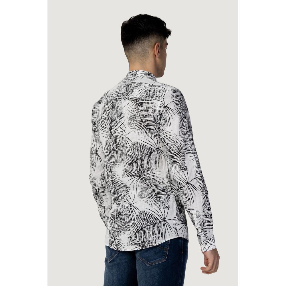 Antony Morato Black Linen Shirt Antony Morato Light Gray