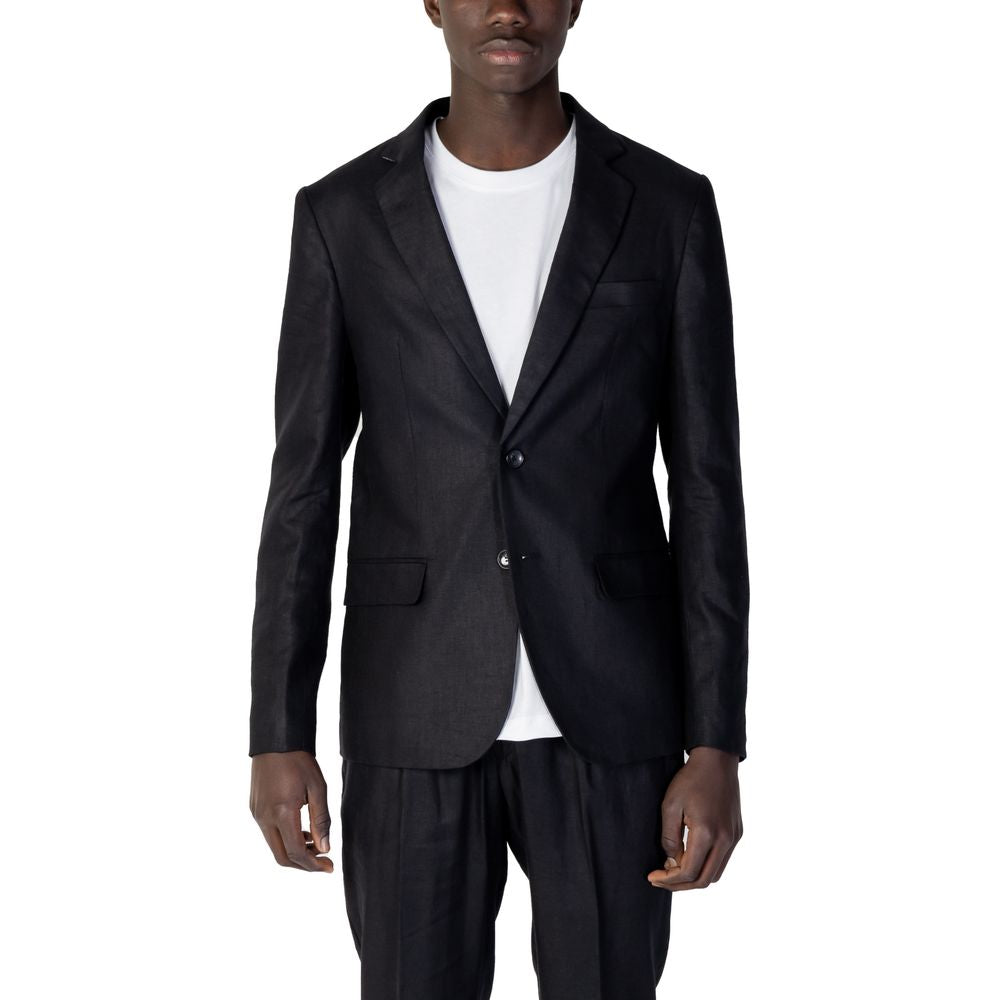 Antony Morato Black Linen Suit Antony Morato Black