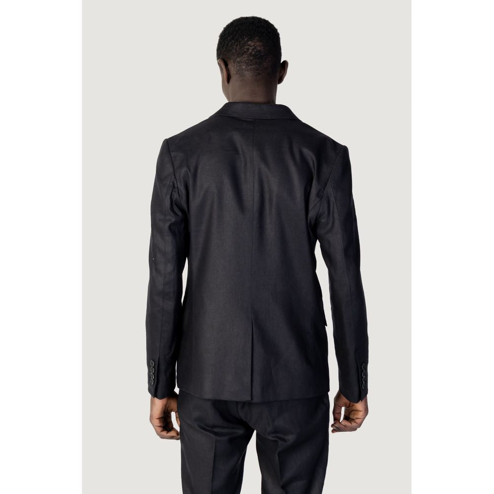 Antony Morato Black Linen Suit Antony Morato Lavender