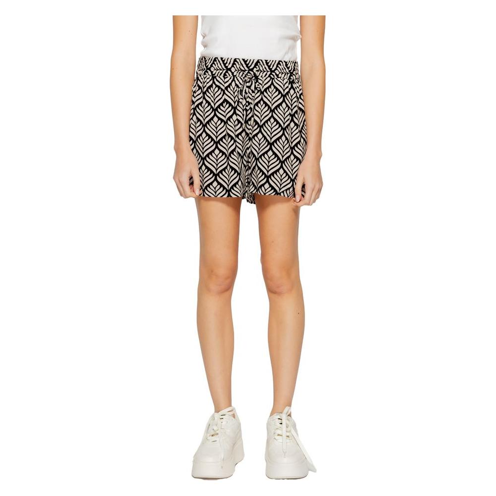 Jacqueline De Yong Black Viscose Short Jacqueline De Yong Tan
