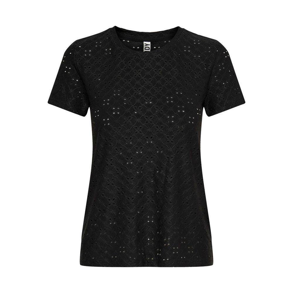 Jacqueline De Yong Black Polyester Tops & T-Shirt Jacqueline De Yong Black