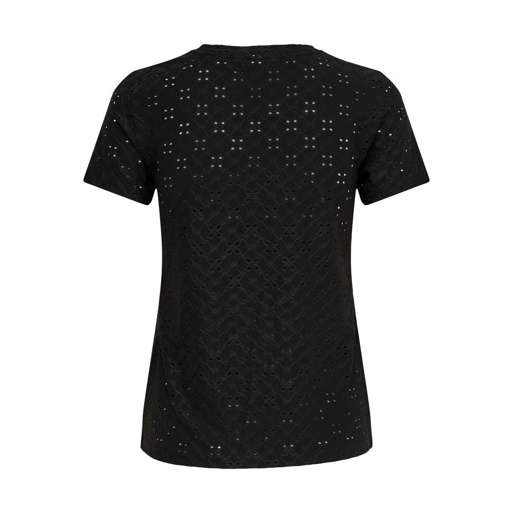 Jacqueline De Yong Black Polyester Tops & T-Shirt Jacqueline De Yong Black