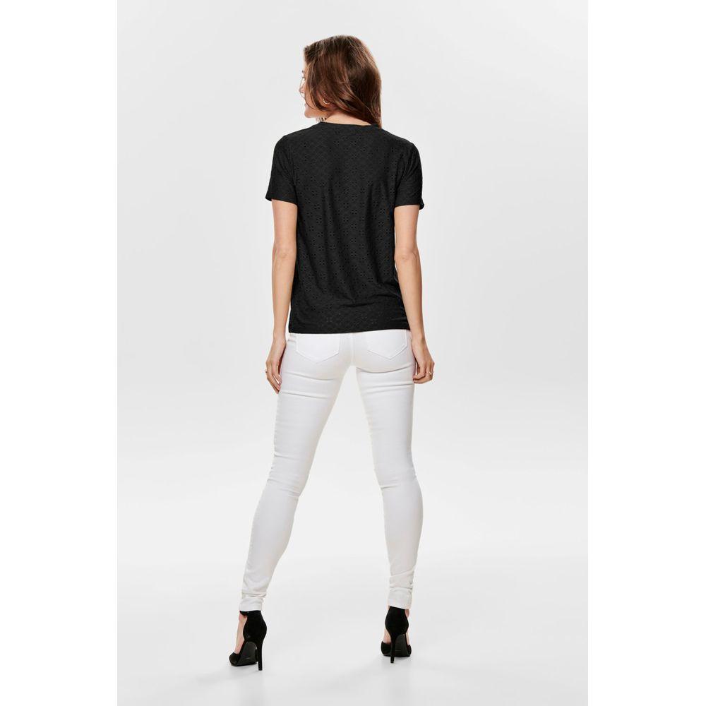 Jacqueline De Yong Black Polyester Tops & T-Shirt Jacqueline De Yong Lavender