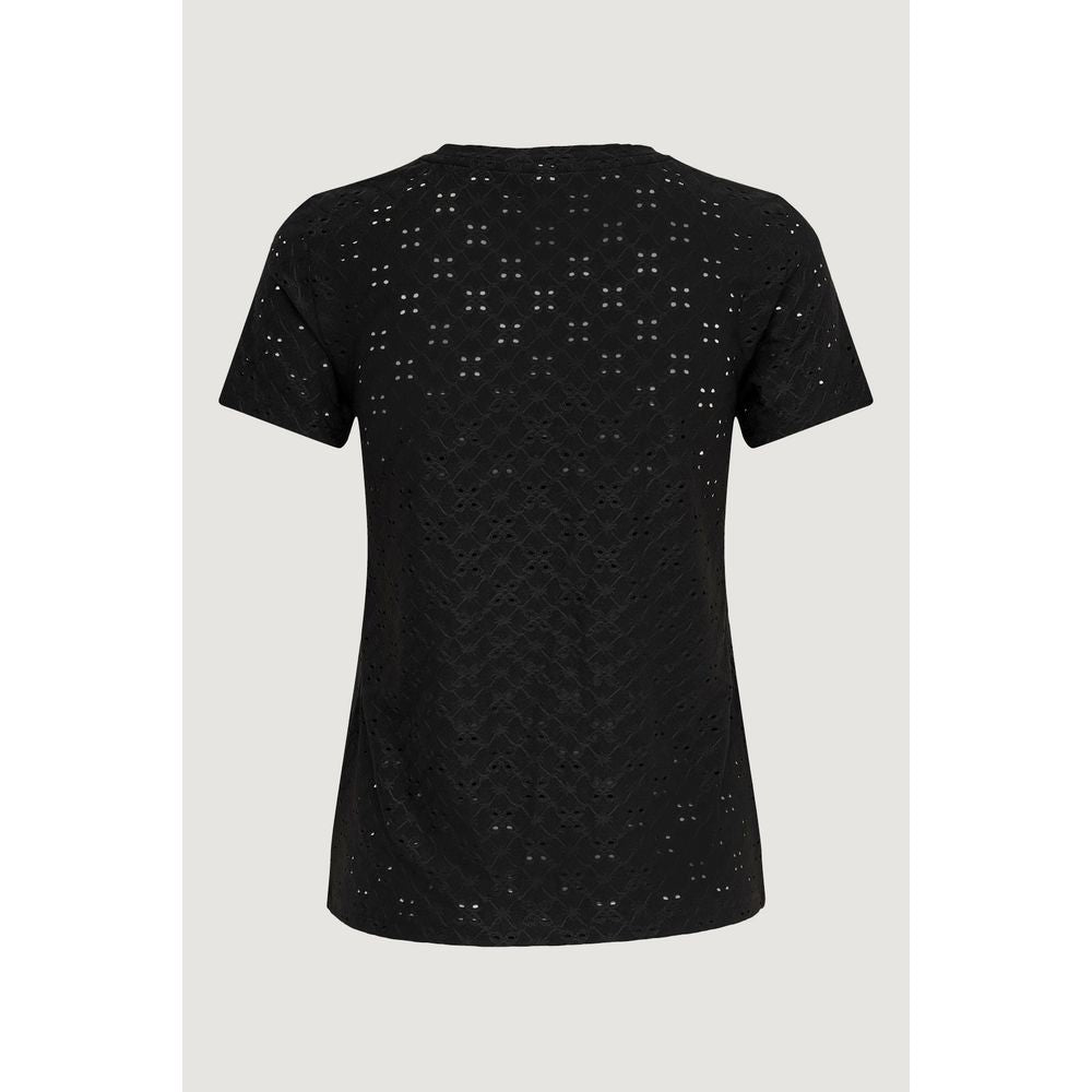 Jacqueline De Yong Black Polyester Tops & T-Shirt Jacqueline De Yong Lavender