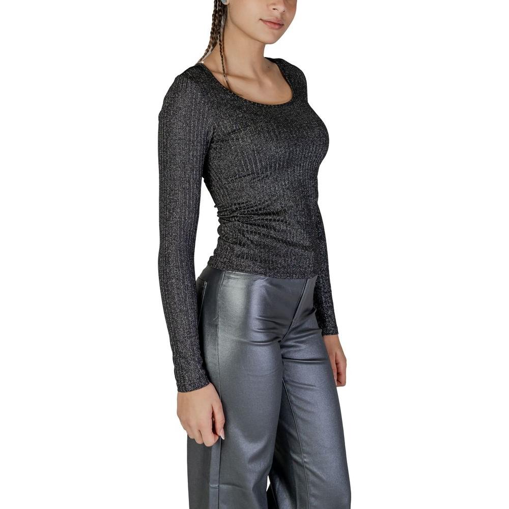 Vero Moda Black Recycled Polyester Tops & T-Shirt Vero Moda Dark Slate Gray
