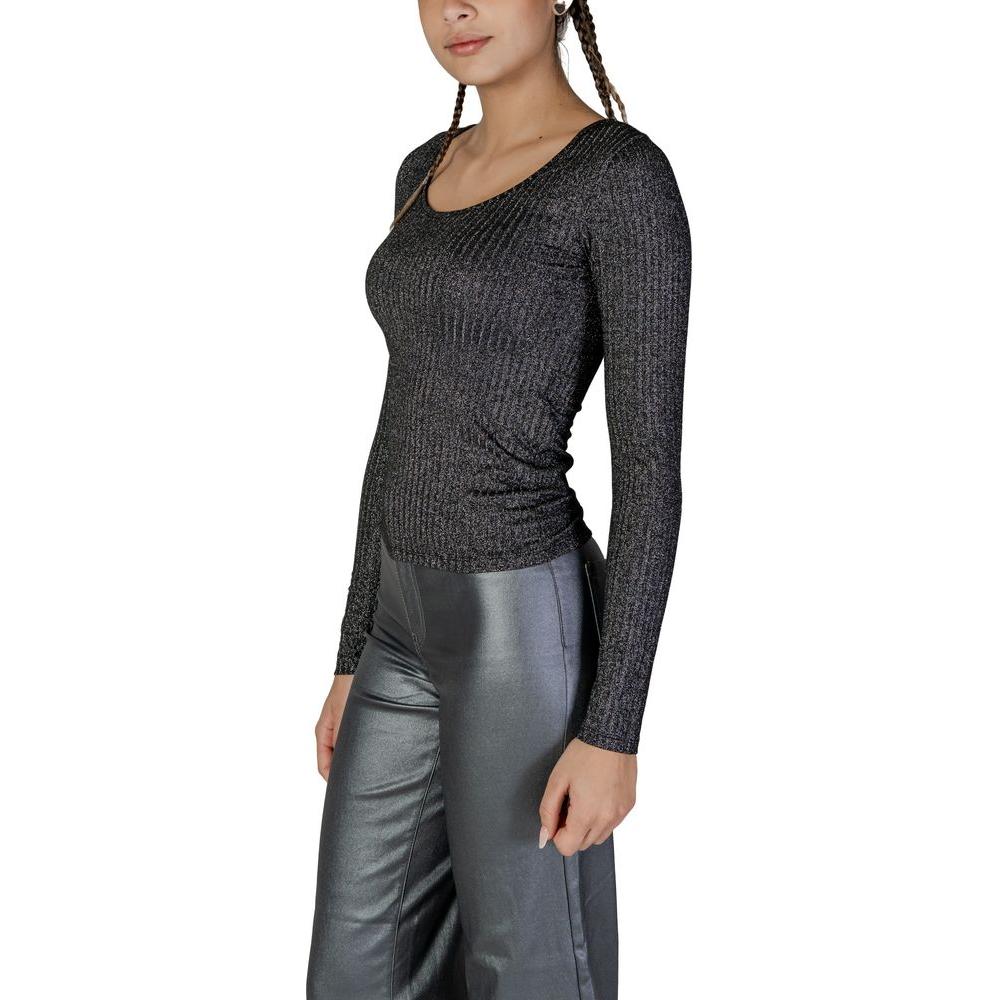 Vero Moda Black Recycled Polyester Tops & T-Shirt Vero Moda Dark Slate Gray