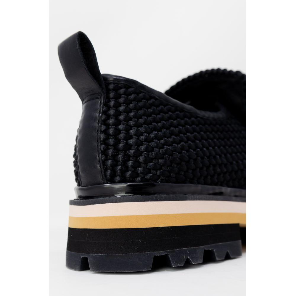 ASH Black Leather Flat Shoe ASH Black