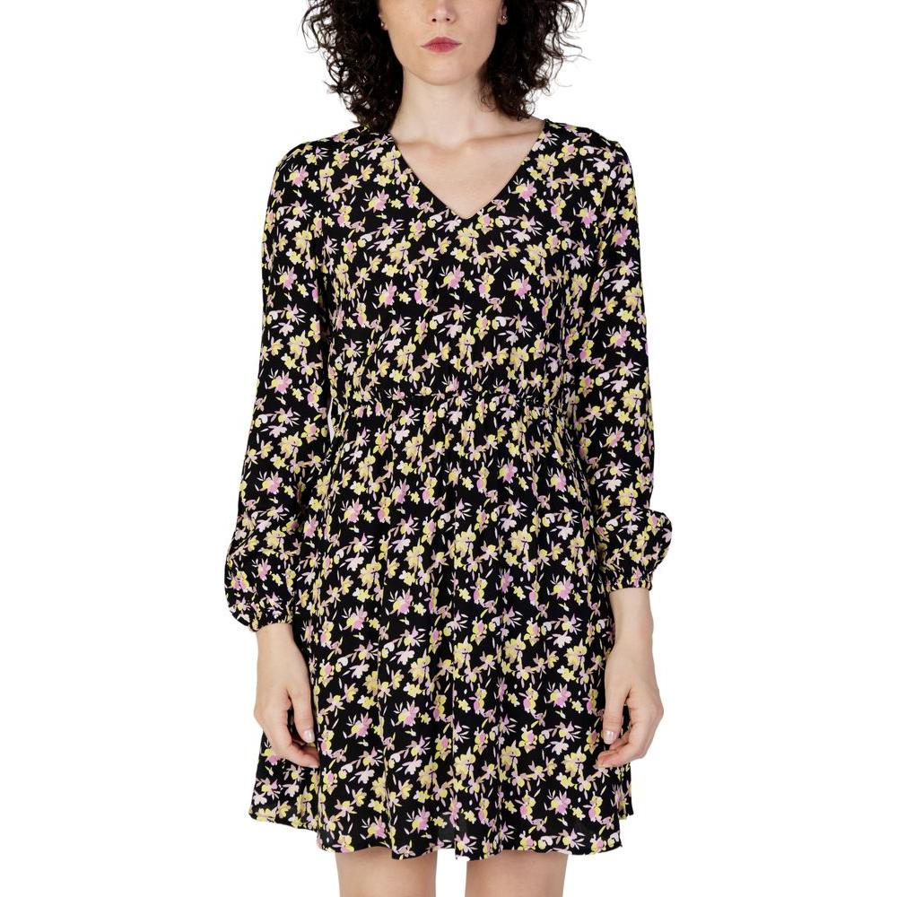 Jacqueline De Yong Black Viscose Dress Jacqueline De Yong Black