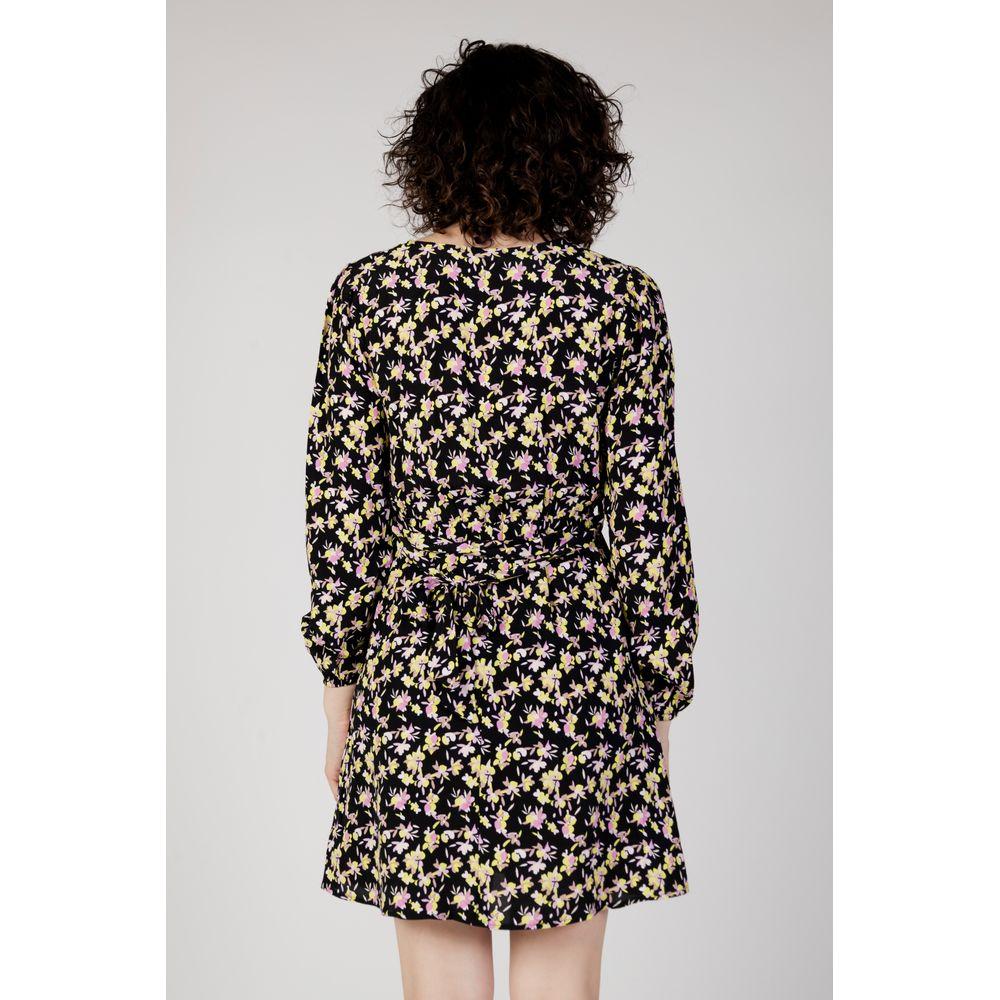 Jacqueline De Yong Black Viscose Dress Jacqueline De Yong Light Gray