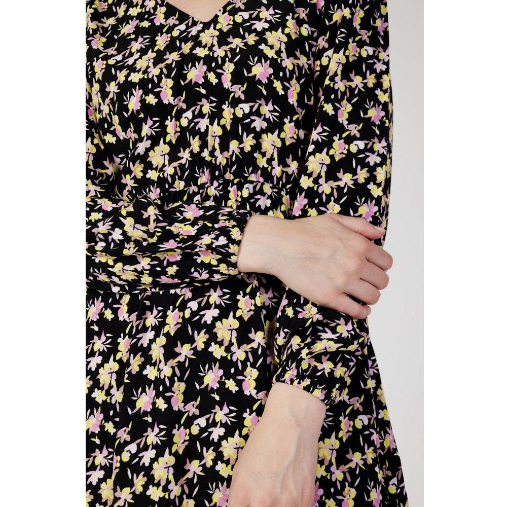 Jacqueline De Yong Black Viscose Dress Jacqueline De Yong Black