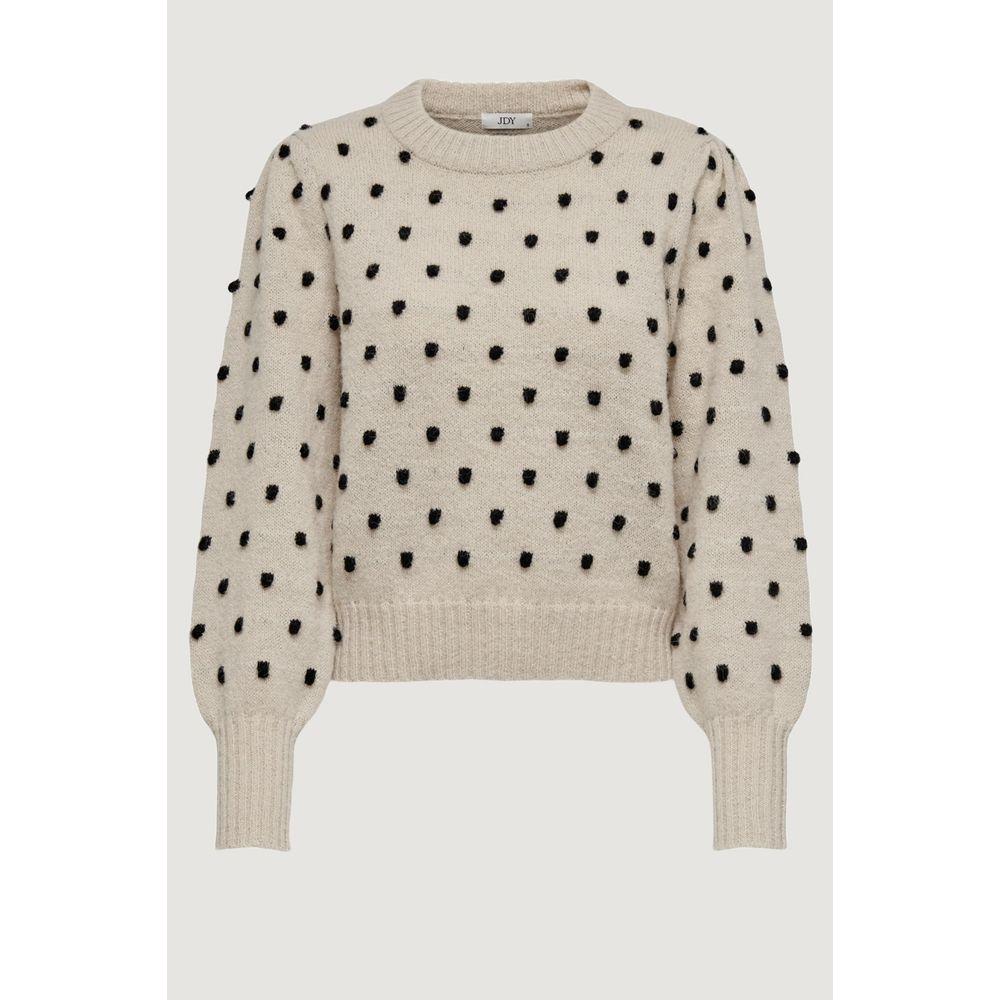 Jacqueline De Yong Beige Polyester Sweater Jacqueline De Yong Light Gray