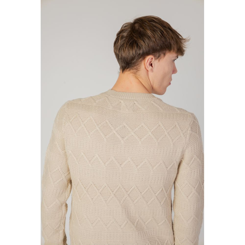 Only & Sons Beige Acrylic Sweater Only & Sons Gray