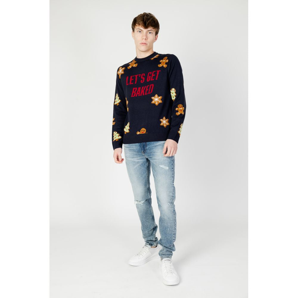 Only & Sons Blue Acrylic Sweater Only & Sons Lavender