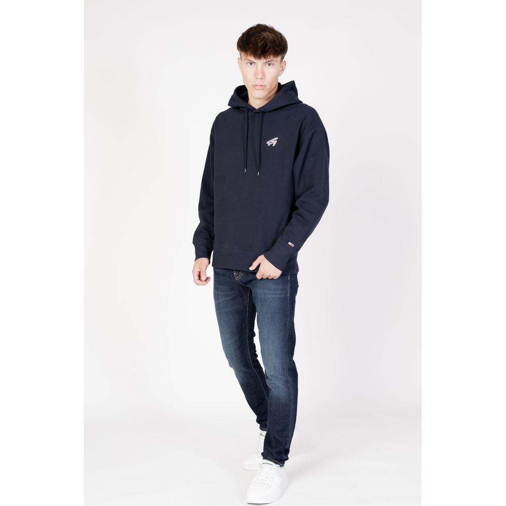 Tommy Hilfiger Jeans Blue Cotton Sweater Tommy Hilfiger Jeans Dark Slate Gray