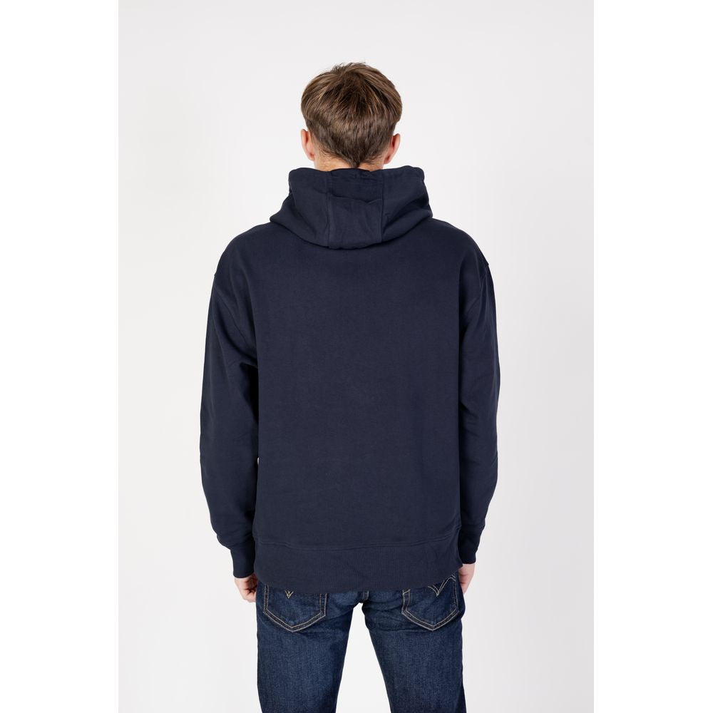 Tommy Hilfiger Jeans Blue Cotton Sweater Tommy Hilfiger Jeans White Smoke