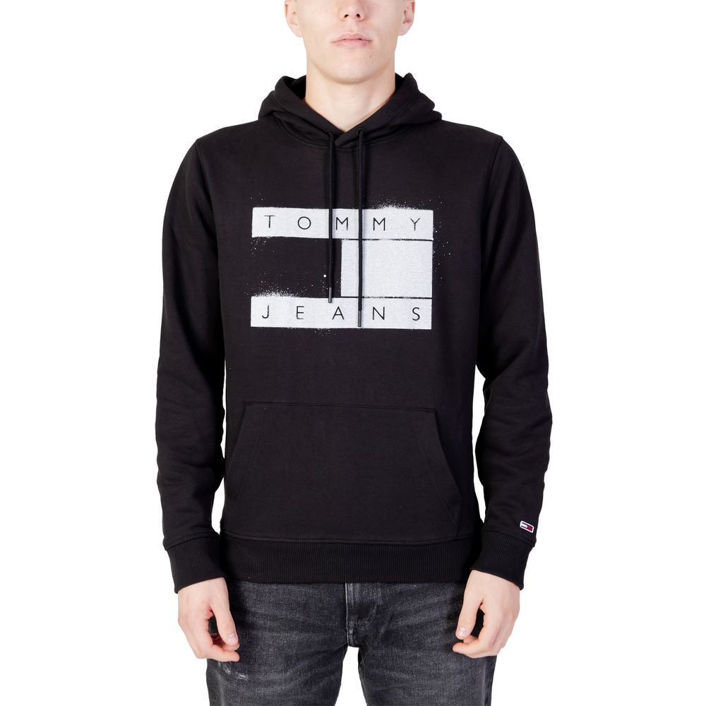Tommy Hilfiger Jeans Black Organic Cotton Sweater Tommy Hilfiger Jeans Black