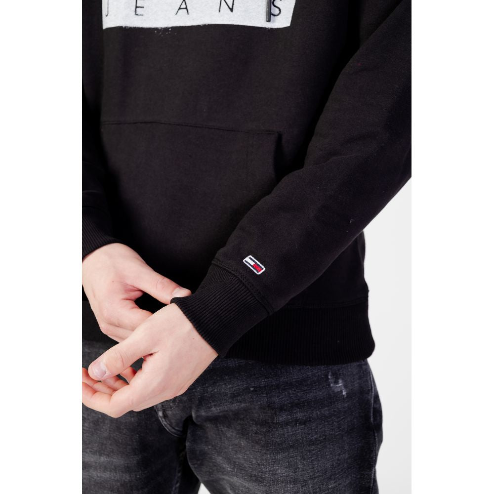 Tommy Hilfiger Jeans Black Organic Cotton Sweater Tommy Hilfiger Jeans Black