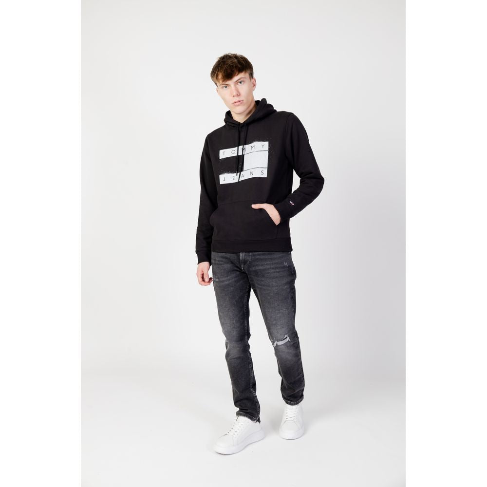 Tommy Hilfiger Jeans Black Organic Cotton Sweater Tommy Hilfiger Jeans Lavender