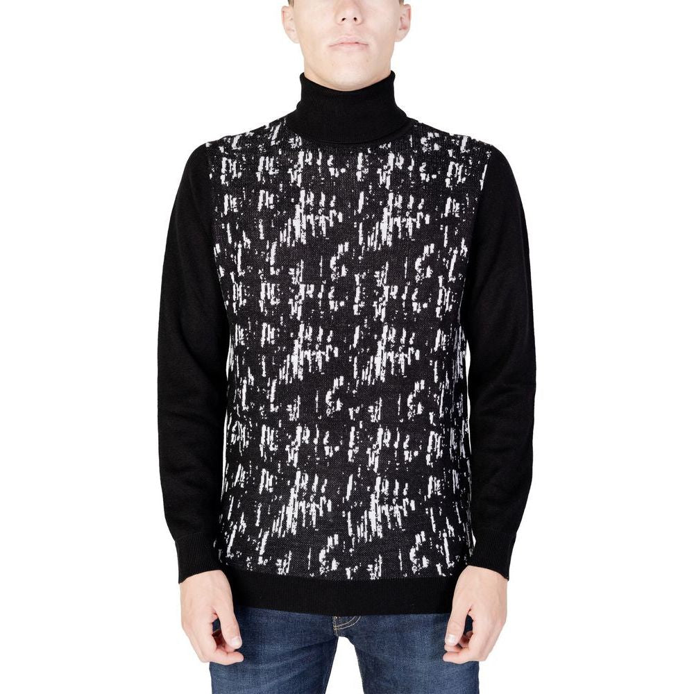 Antony Morato Black Wool Sweater Antony Morato Light Gray