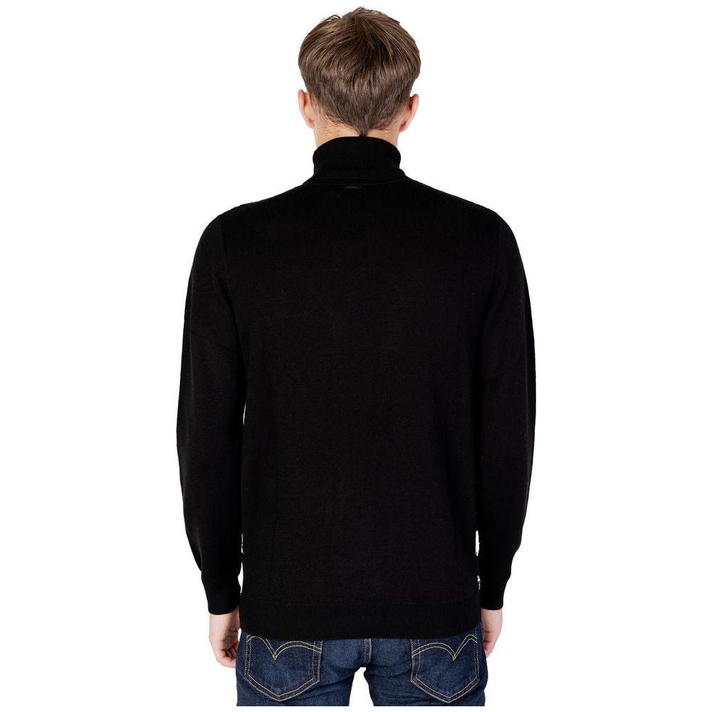 Antony Morato Black Wool Sweater Antony Morato Black