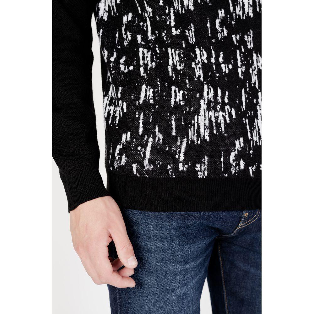 Antony Morato Black Wool Sweater Antony Morato Light Gray