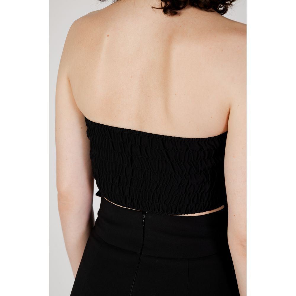 Rinascimento Black Polyester Tops & T-Shirt Rinascimento Tan