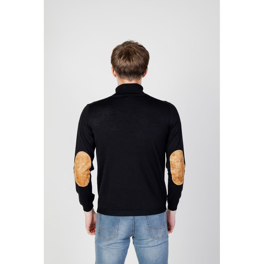 Alviero Martini Prima Classe Black Viscose Sweater Alviero Martini Prima Classe Black