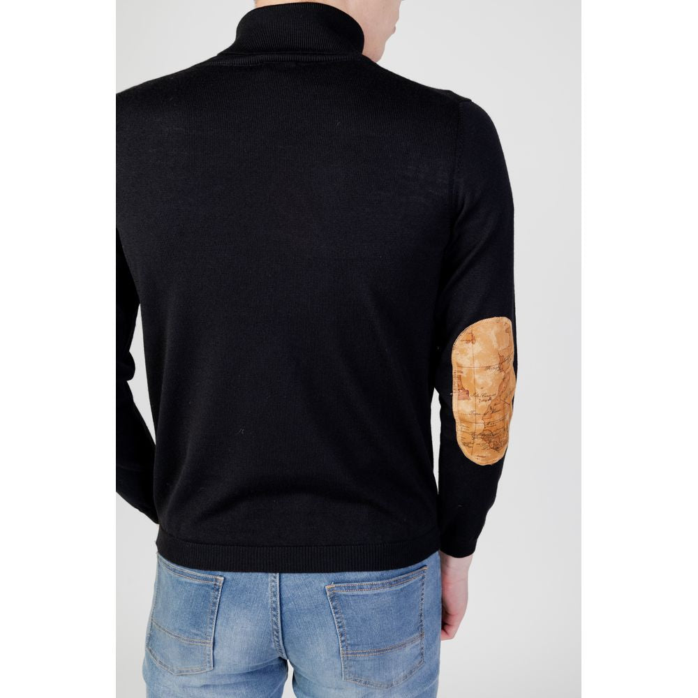 Alviero Martini Prima Classe Black Viscose Sweater Alviero Martini Prima Classe Black
