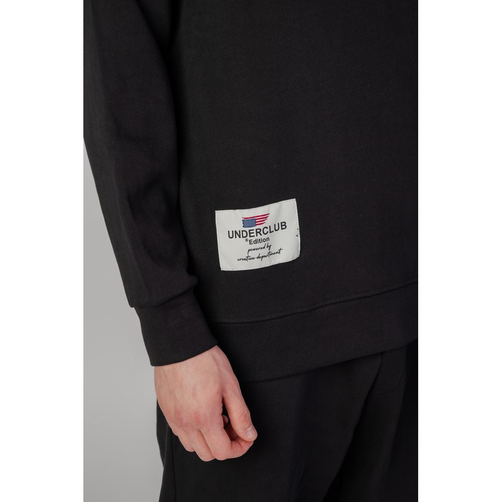 Underclub Black Cotton Sweater Underclub Black