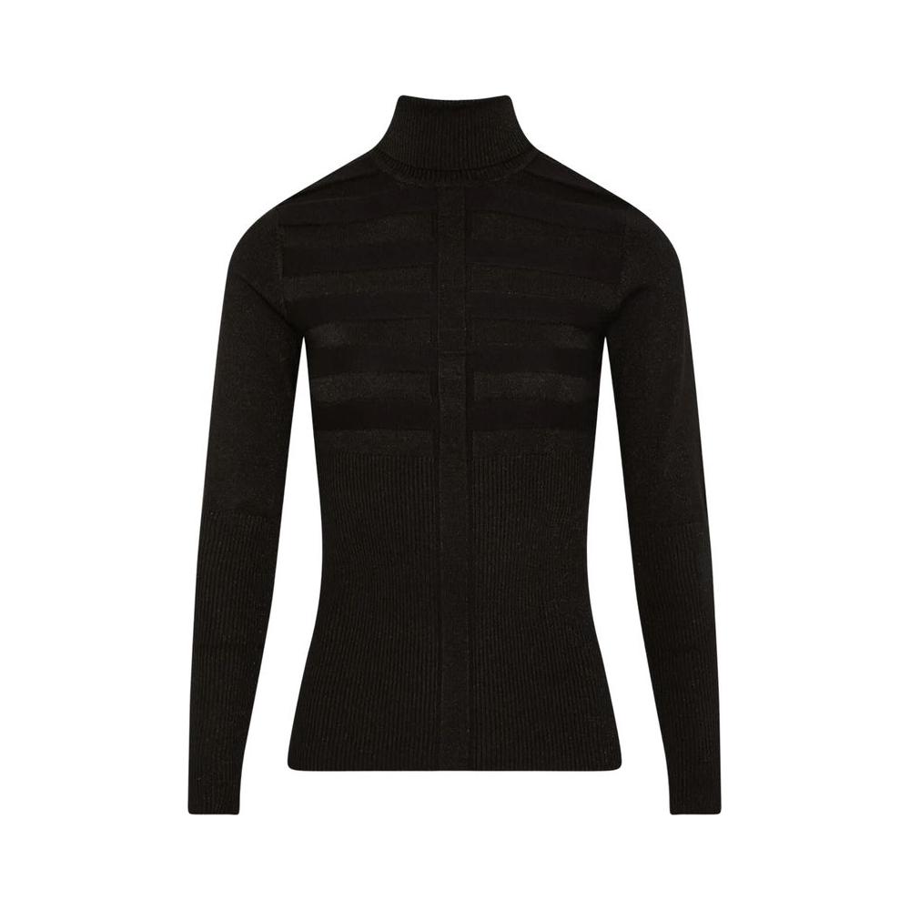Morgan De Toi Black Viscose Sweater Morgan De Toi Black