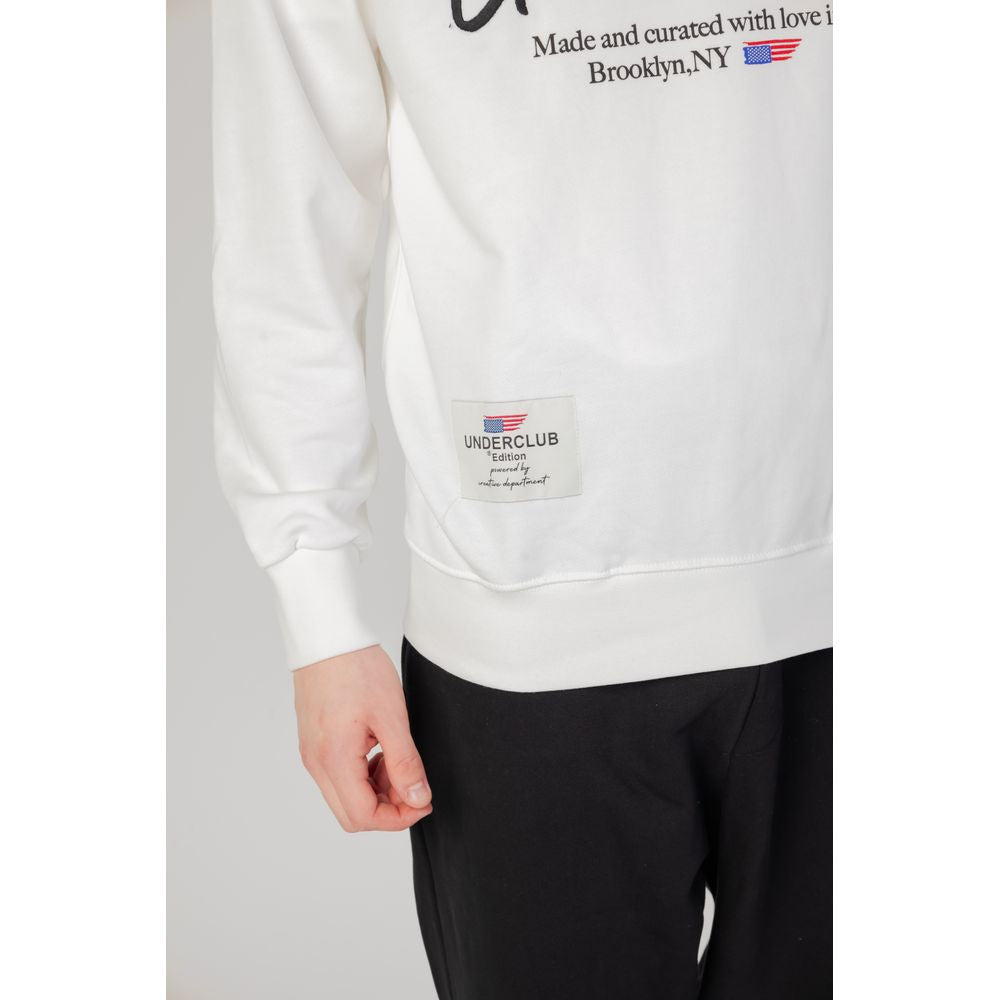 Underclub White Cotton Sweater Underclub Light Gray