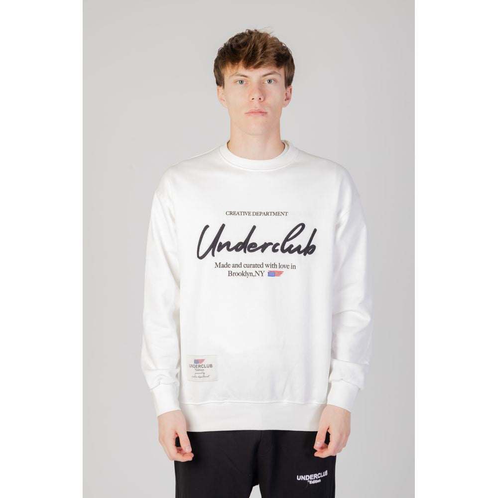 Underclub White Cotton Sweater Underclub Light Gray
