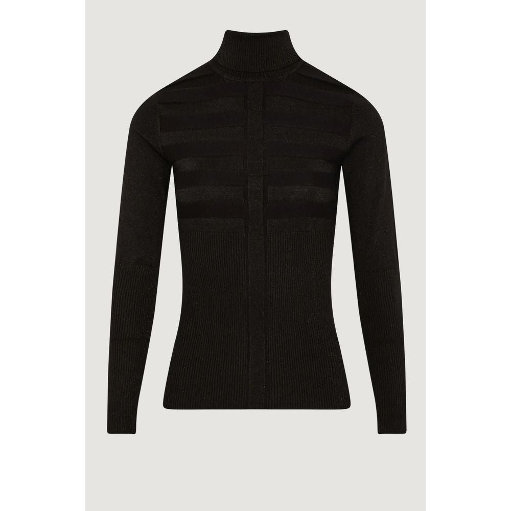 Morgan De Toi Black Viscose Sweater Morgan De Toi Lavender