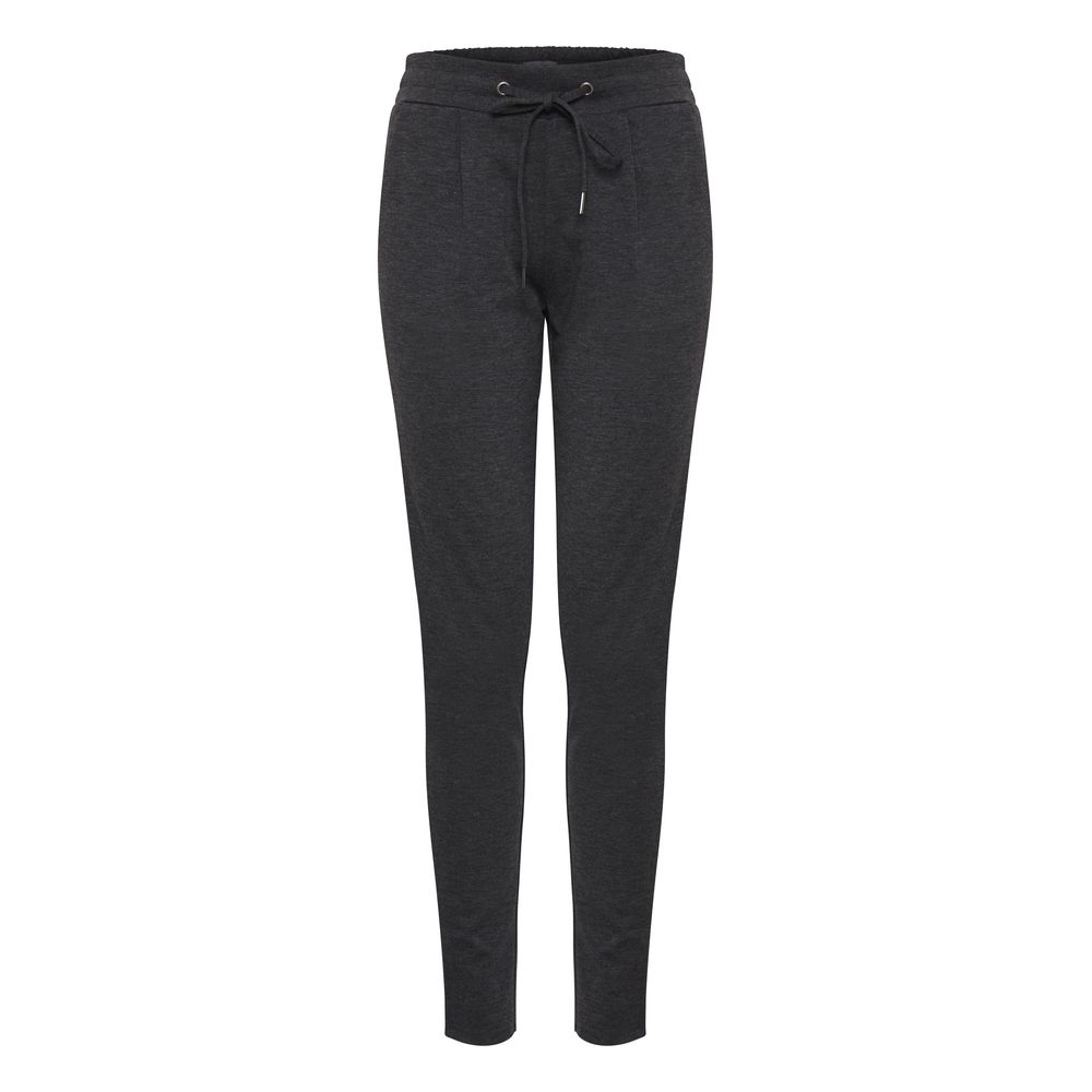 ICHI Gray Polyester Pant