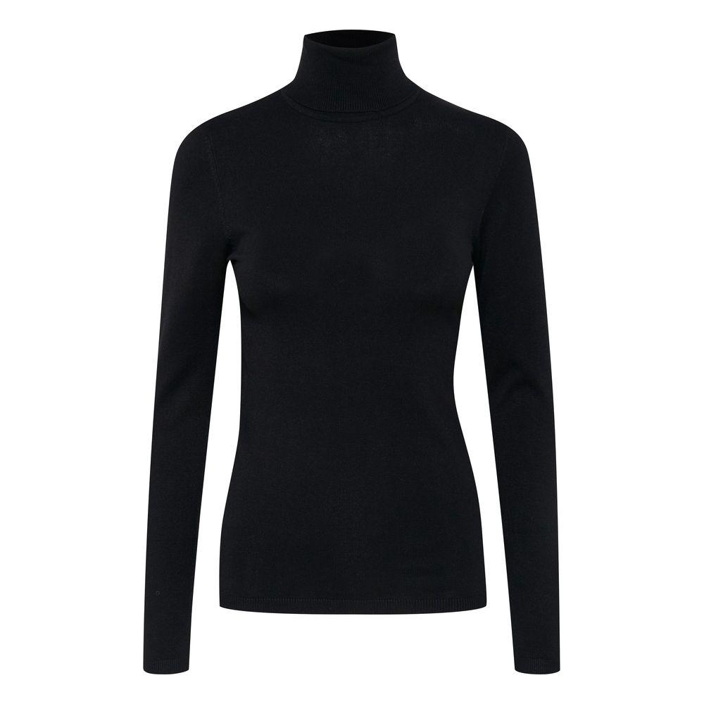 ICHI Black Viscose Sweater ICHI Black
