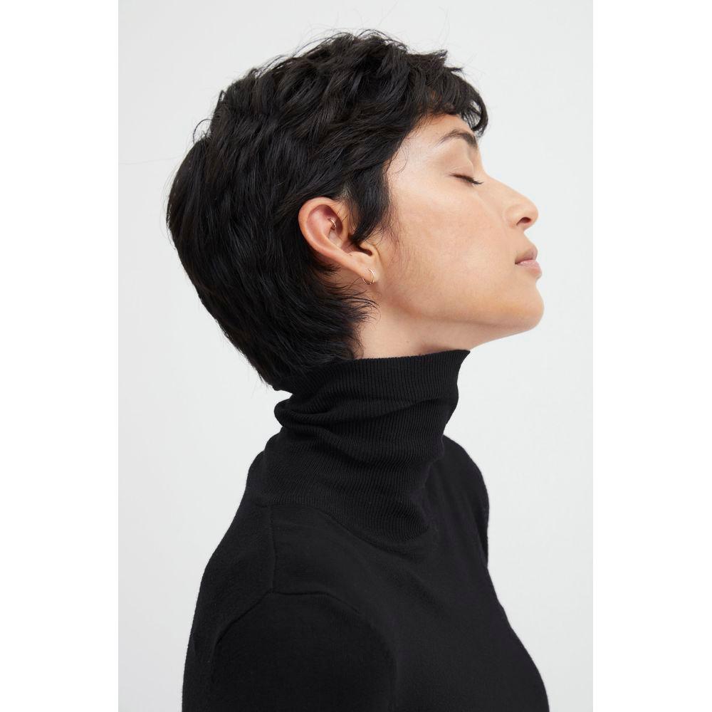 ICHI Black Viscose Sweater ICHI Light Gray