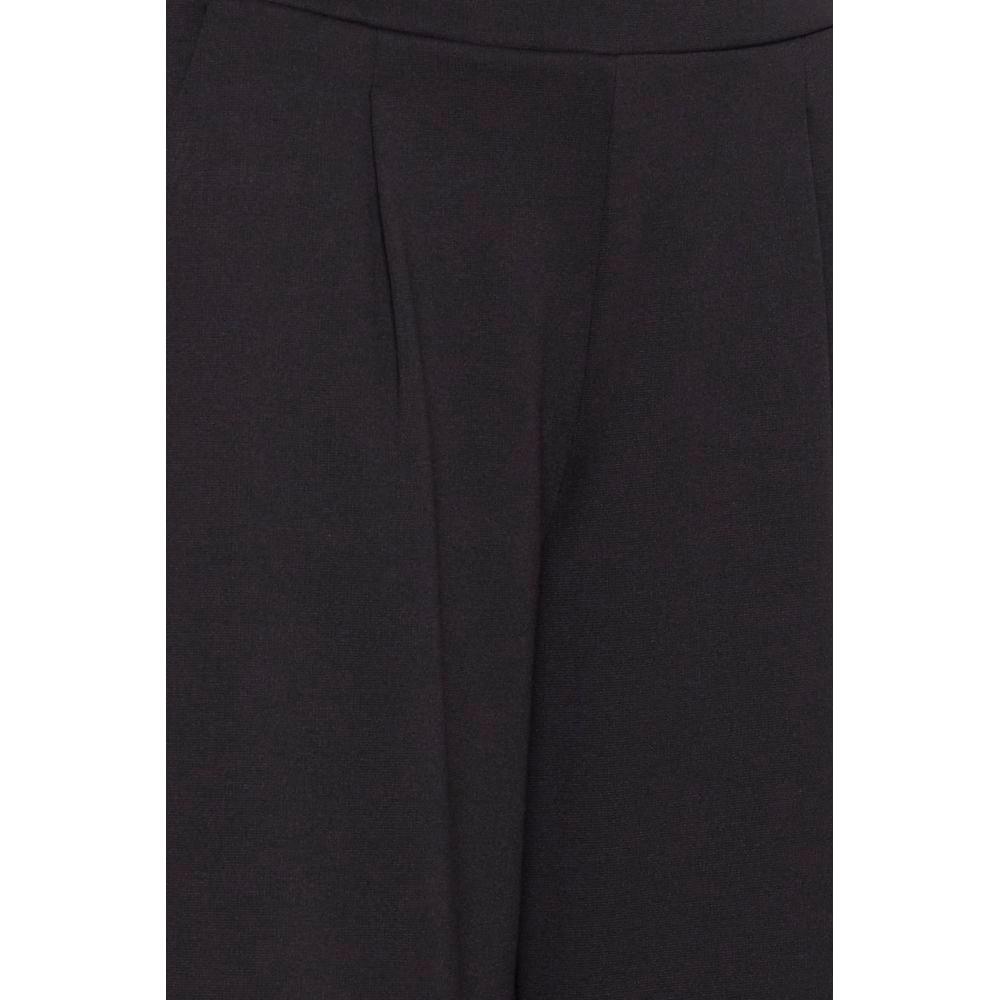 ICHI Black Recycled Polyester Jeans & Pant ICHI Dark Slate Gray