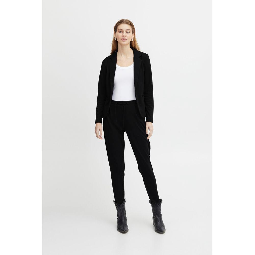 ICHI Black Polyester Suits & Blazer ICHI Lavender