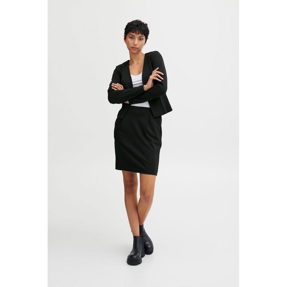 ICHI Black Polyester Suits & Blazer ICHI Lavender